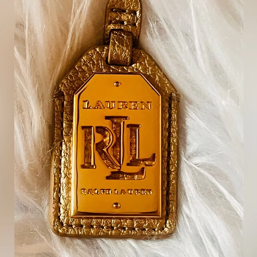 Lauren Ralph Lauren Metallic Gold Keychain